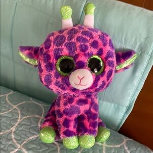 Beanie Boo Gilbert Giraffe 10 inch Plush 2017 Pink Purple Large